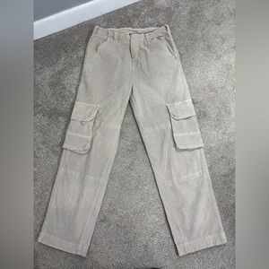 Free People Hard Crushin Plush Cargo Pants Size 8 Cotton Blend High Rise